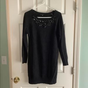 WHBM black sweater dress